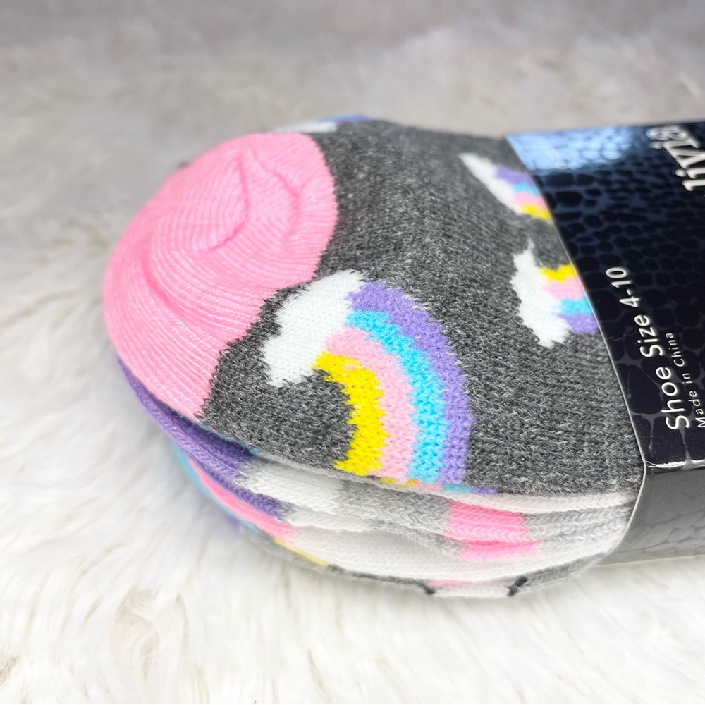 Cloud socks, rainbow, colorful 6 pairs socks